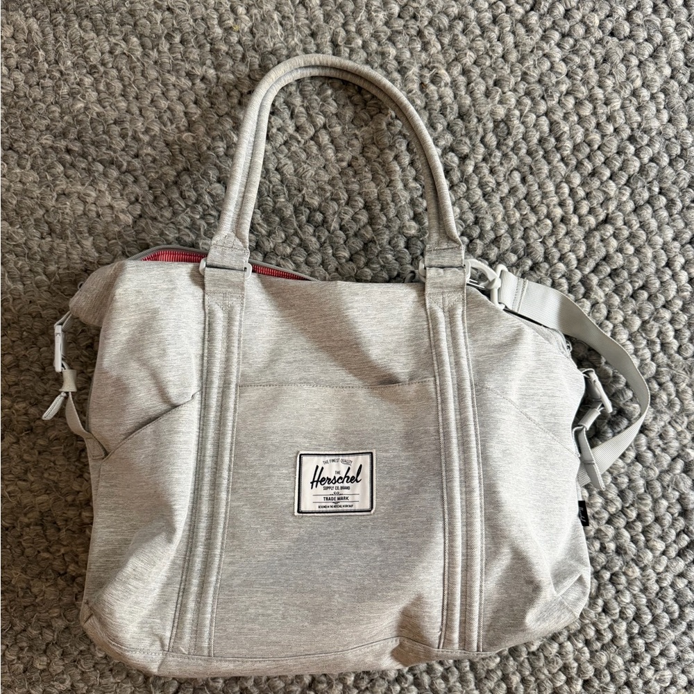 Herschel Supply Company Heather Light Gray Tote with Top Handles